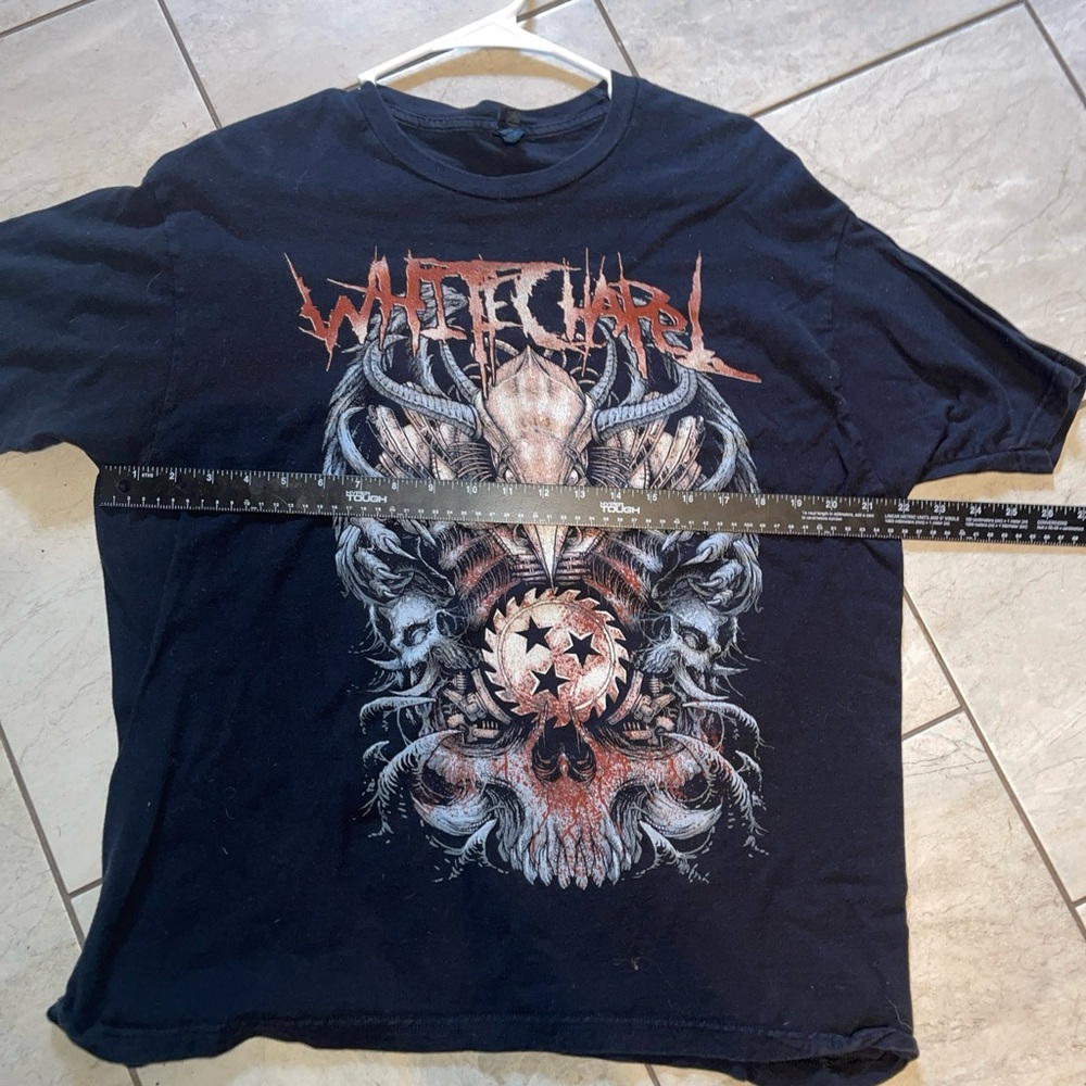 White Chapel  Tshirt Black Cool Fade Large Knoxville Tn Deathcore Band